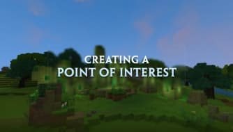 The creation of a new point of interest for adventure mode