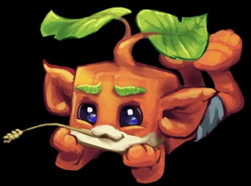 Kweebec mascot lounging